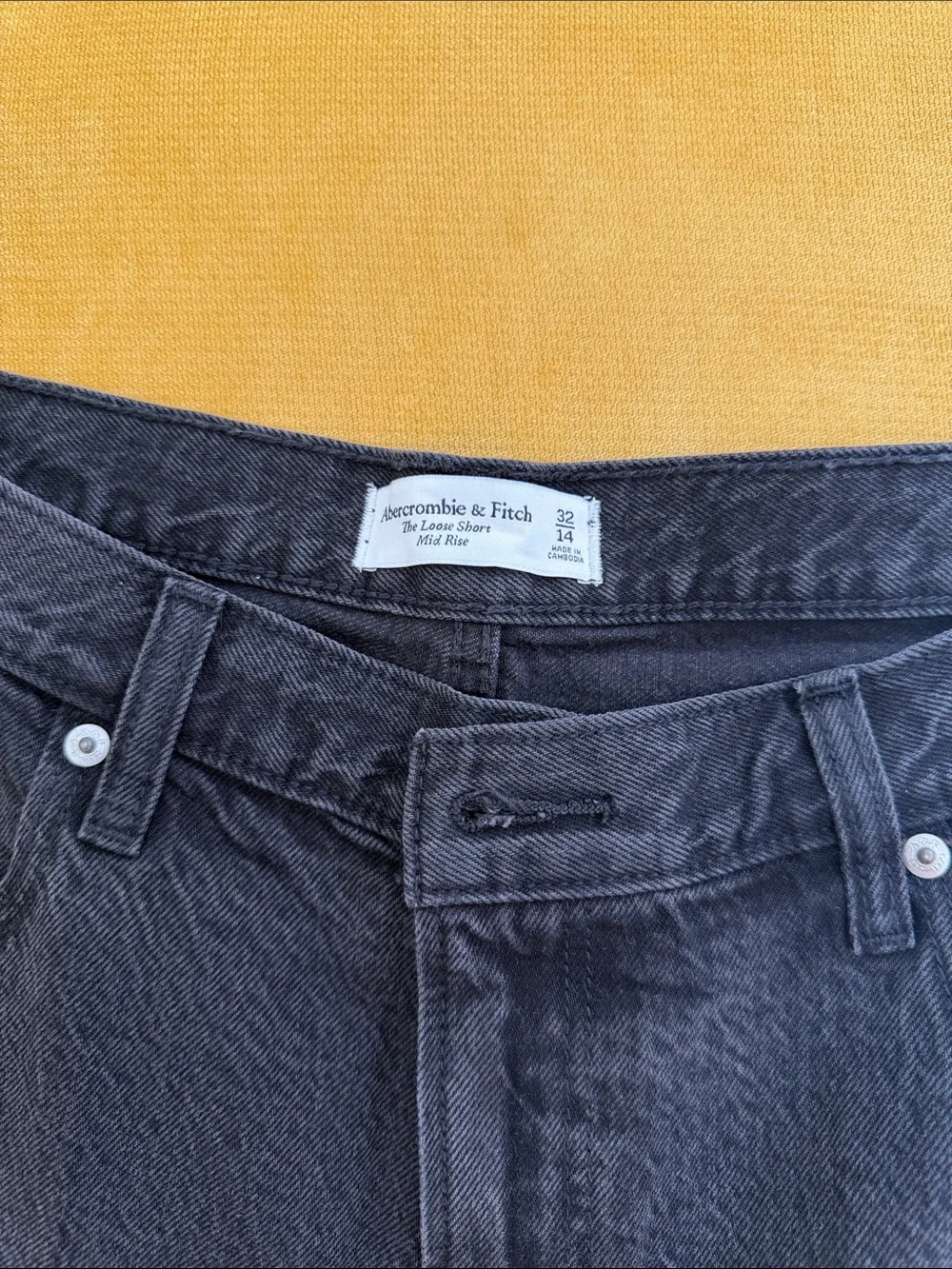 AberCrombie & FitchBlack Denim Shorts